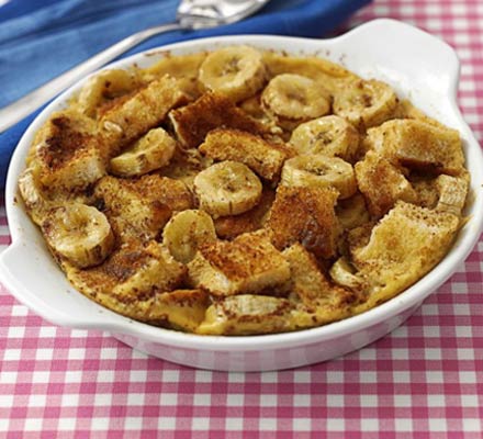 Banana bread & butter pudding