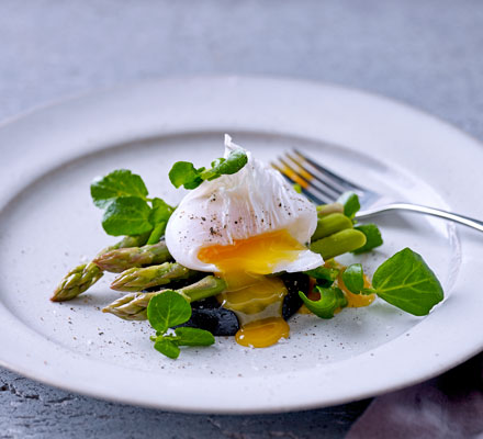 Asparagus brunch stack