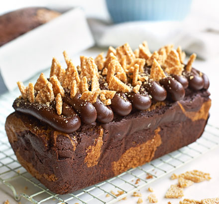 Chocolate & sesame loaf cake