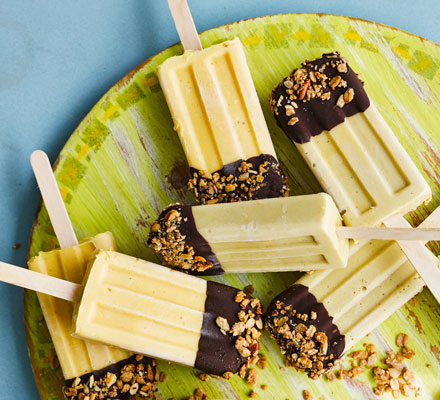 Tropical granola lollies