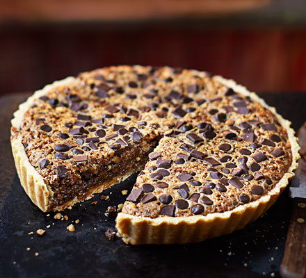 Choc chip pecan pie