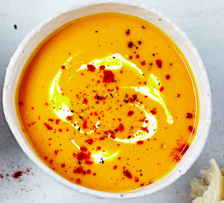 Carrot & ginger immune-boosting soup