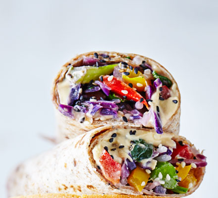 Sesame stir-fry wrap