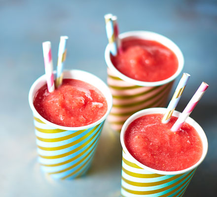 Watermelon & strawberry slushie