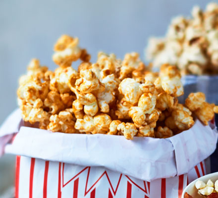 Brown sugar & cinnamon glazed popcorn