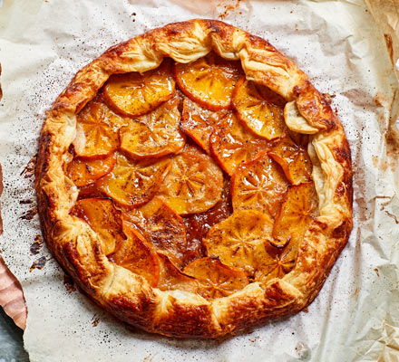 Persimmon & membrillo galette