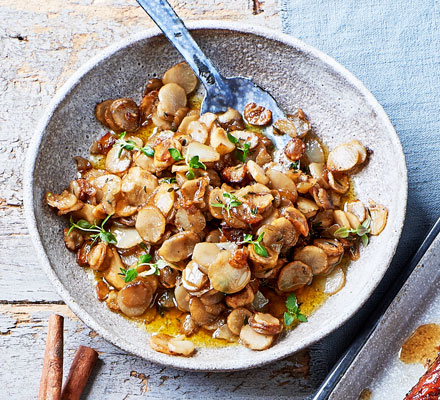 Buttered Jerusalem artichokes