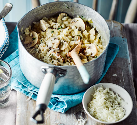 One-pot chicken & mushroom risotto