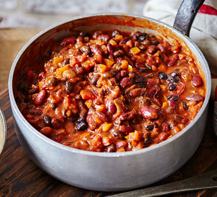 Double bean & roasted pepper chilli