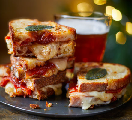 Membrillo, chorizo & cheddar toastie