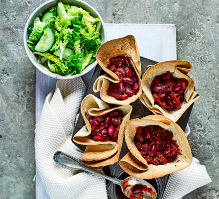 Muffin tin chilli pots