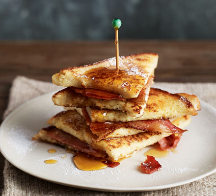 French toast bacon butties