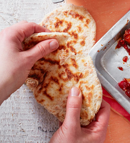 Sesame flatbreads