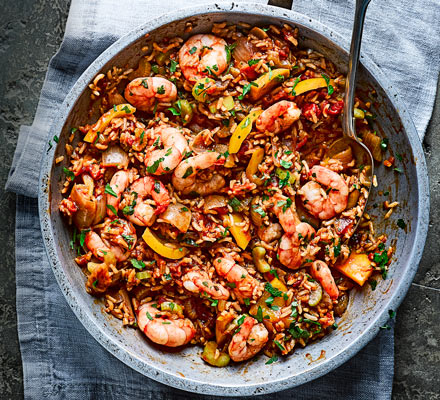 Prawn jambalaya