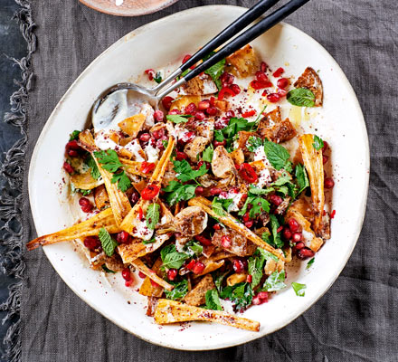Roasted roots fattoush