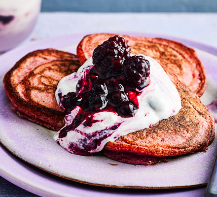 Beetroot pancakes