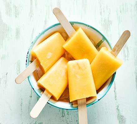 Fresh orange lollies