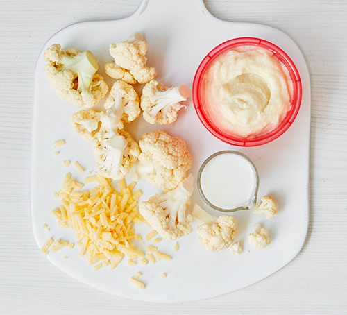 Weaning recipe: Cauliflower cheese purée