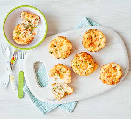 Toddler recipe: Mini egg & veg muffins
