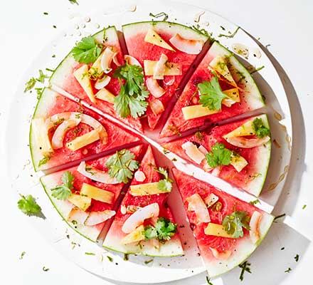 Watermelon pizza