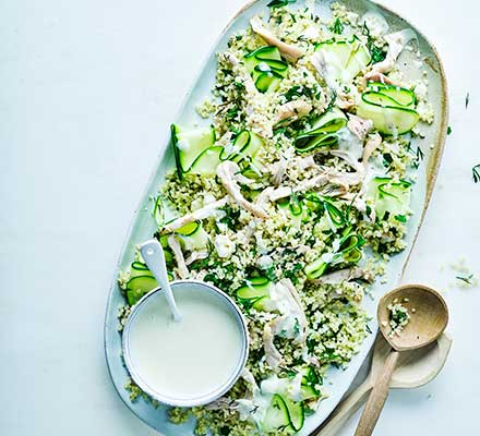 Shredded chicken salad