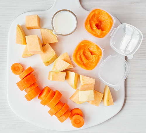 Weaning recipe: Carrot & swede purée