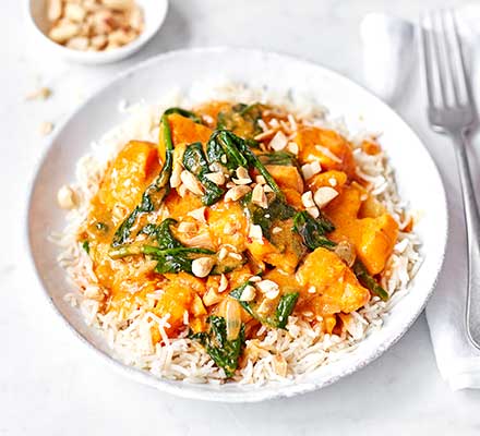 Satay sweet potato curry