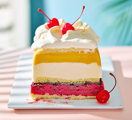 Club Tropicana ice cream cake