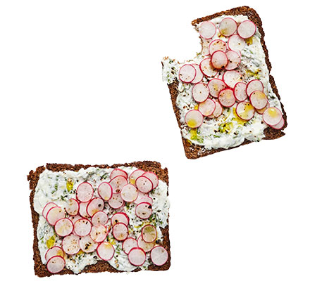 Radish smørrebrød