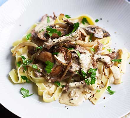 Beef stroganoff