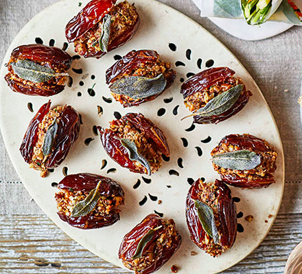 Pecan-stuffed dates