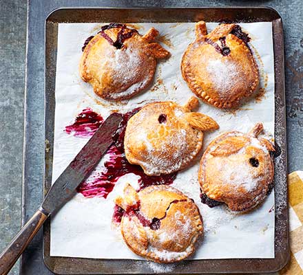 Spiced apple & blackberry hand pies