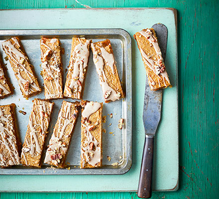 Butternut Bakewell bars