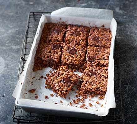 Chocolate orange flapjacks