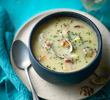 New England clam chowder