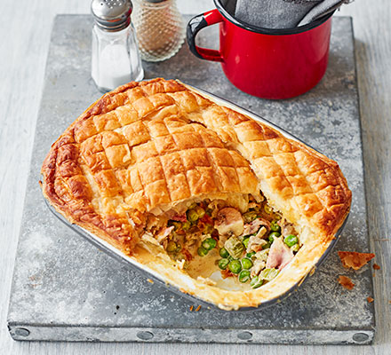 Pea & ham pot pie