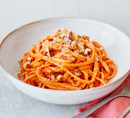 Red pepper linguine