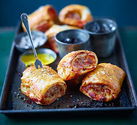 Cheese & Marmite sausage rolls