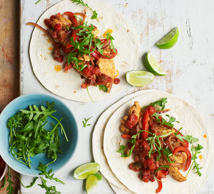 Easy chicken fajitas