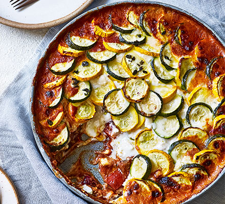 Baked ratatouille & goat’s cheese