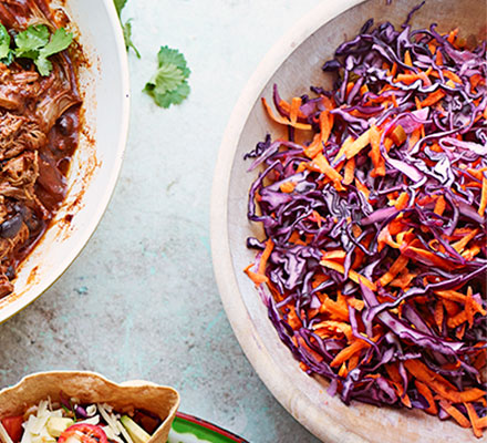 Red cabbage & pickled chilli slaw