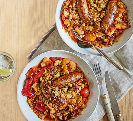 Super-easy sausage casserole