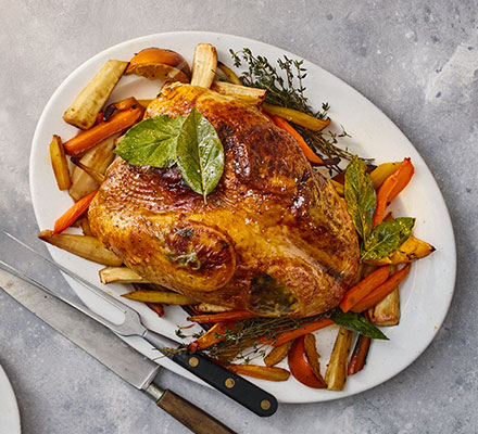 Healthy roast turkey crown