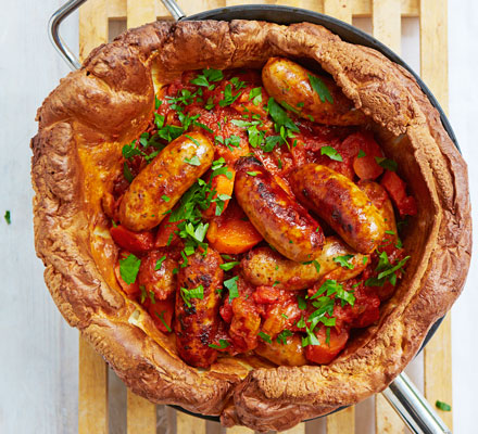 Sausage casserole in a Yorkie