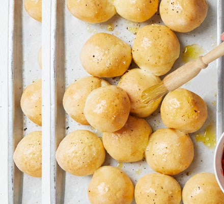 Dough balls with garlic butter
