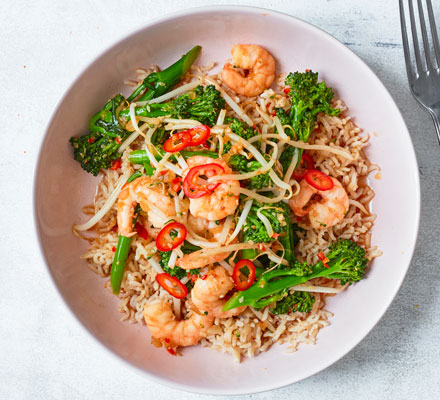 Ginger, sesame and chilli prawn & broccoli stir-fry - Good Food Middle East