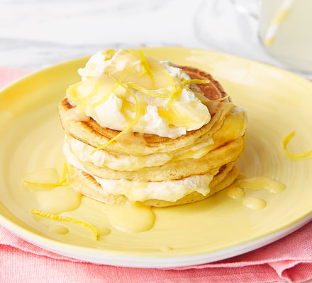 Lemon drizzle pancakes