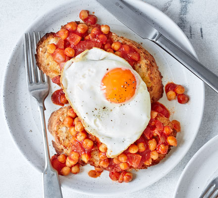 Smoky chickpeas on toast