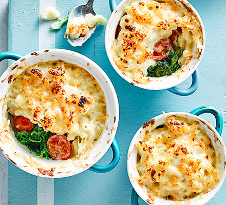 Macaroni cheese with veg