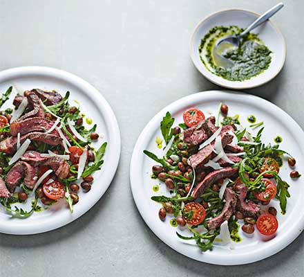 Tagliata & borlotti beans